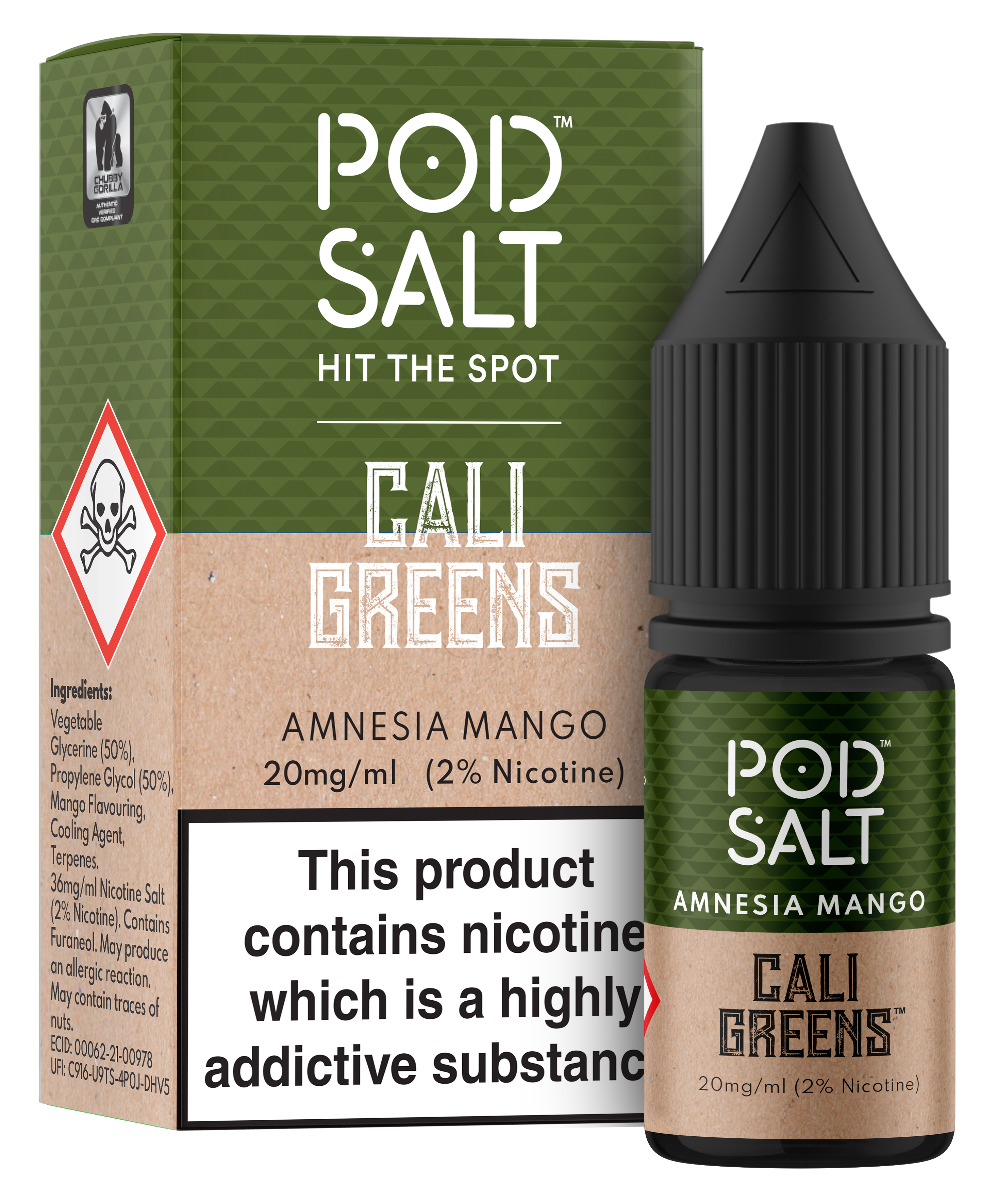Pod Salt™ Fusions - Cali Greens - Amnesia Mango