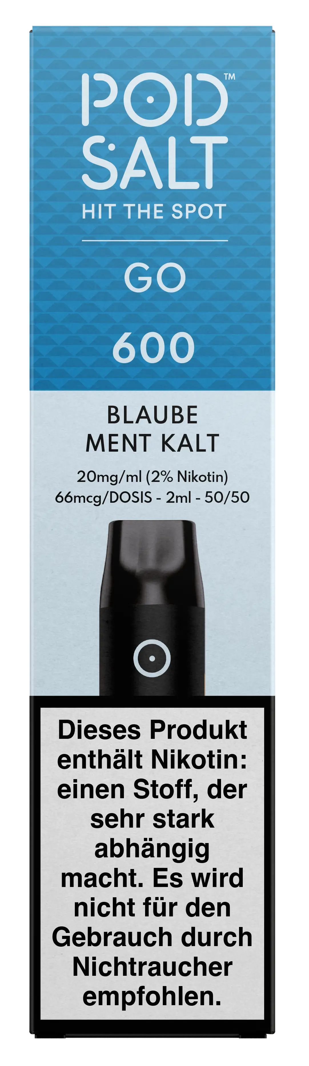Pod Salt™ Go 600 - Blaube Ment Kalt