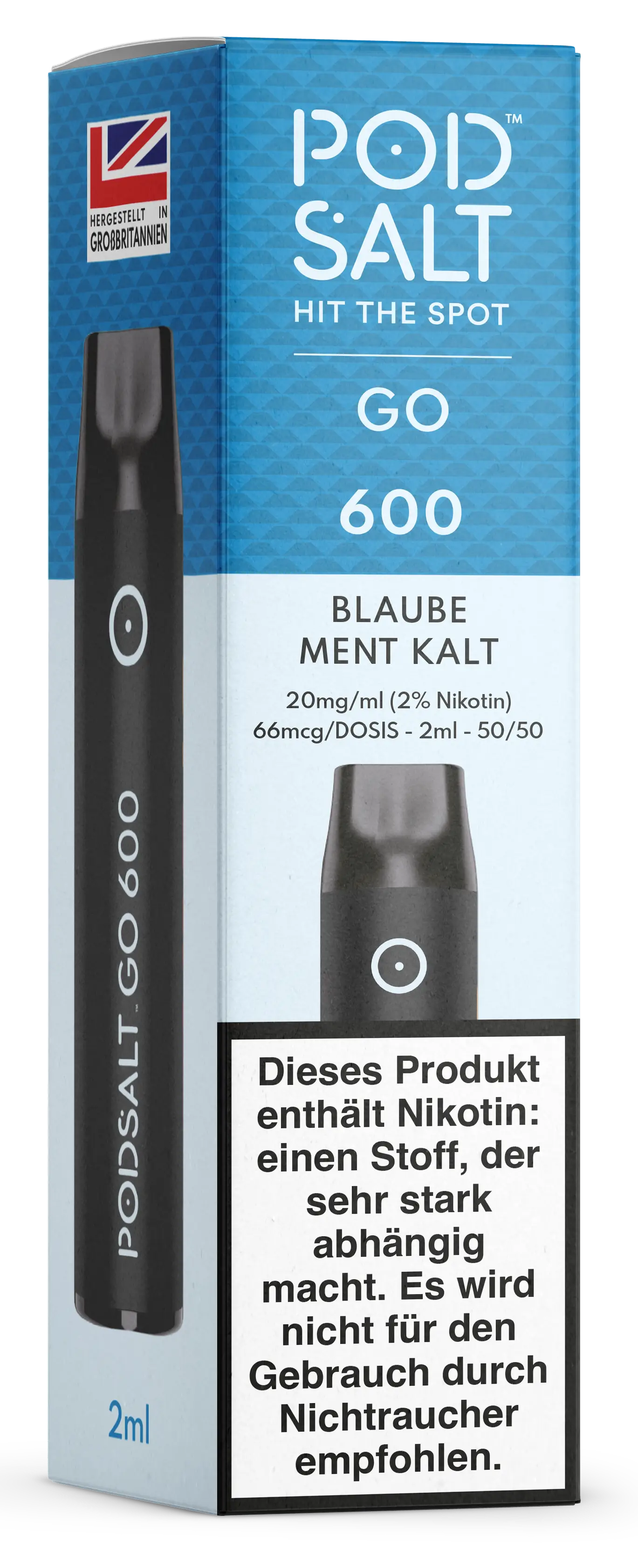 Pod Salt™ Go 600 - Blaube Ment Kalt